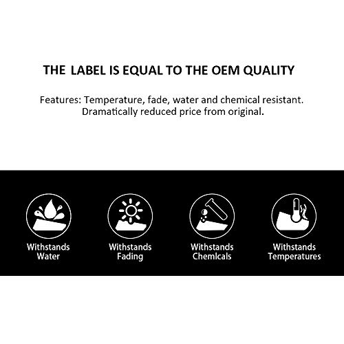 Oozmas Compatible Label Tape Replacement for Brother TZe-335 P-Touch Label Tape White on Black TZ Tape 12mm 0.47 Inch Standard Laminated Compatible with Label Makers PTD200 PTH110 PTP300BT, 4-Pack