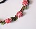 Gellwhu 14pcs Womens Girls BOHO Beach Rose Flower Elastic Headbands Garlands