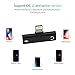 Smart Tech Splitter 2 in 1 Lightning Adapter compatible with iPhone X/7/8/8 plus/9/10/11 version- 2 In 1 Dual port for Charging and Headphone music