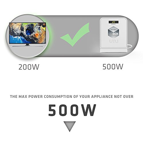 UMI Isolation Transformer 120V:120V Compact Power Line Conditioner 500Watts with Faraday Shielding/Eliminating EMI/RFI Noise (AV-500)