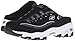 Skechers Sport Women's D'lites Resilient Slip-On Mule Sneaker, Black/White, 6.5 M US
