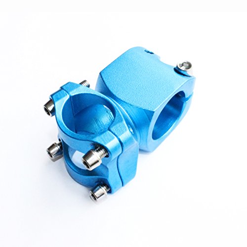 DEERU Bike Stem 25.4 × 32mm 7° Mountain Bike Stem Bicycle Handlebar Stem Suitable for BMX MTB Road Bike (Aluminum Alloy) (Blue) - Thumbnail 3