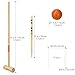 LULULION Croquet Set for Kids and Adults - Includes Extra Large Carrying Bag - 6 Players, Durable Hardwood Material, Deluxe Croquet Game Set for Family, 31-Inch