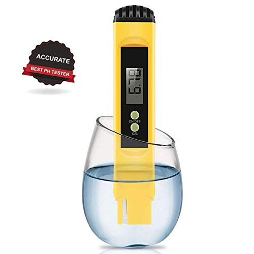 VANTAKOOL Digital PH Meter, PH Meter - 0.01 PH High Accuracy Water Quality Tester with 0-14 PH Measurement Range for Household Drinking, Pool and Aquarium Water, PH Tester Design with ATC