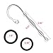 Stainless Steel Urethral Silicone Dilator Catheter Penis Plug Tube Stretcher Ring for Beginner Men