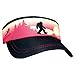 Headsweats Standard Lightweight Performance Running Visor for Men and Women Bigfoot, Black/Orange, One Size