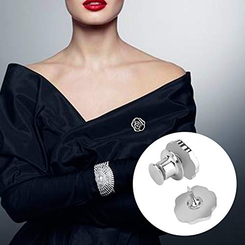 PITAYA 45 Lapel Pin Backs Locking - Bulk Metal Pin Keepers Locking Clasp - with Storage Case - Thumbnail 5