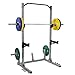 Sunny Health & Fitness Power and Squat Rack with High Weight Capacity, Olympic Weight Plate Storage and 360° Swivel Landmine and Power Band Attachmentthumb 1