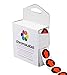 ChromaLabel 0.75 Inch Arrow Dot Labels, 1000 Stickers per Dispenser Box, Fluorescent Red Orange