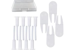 12-Piece Exercise Ball Plug Replacement Kit with Plug Pullers – Durable Air Stopper Pins for Yoga Balls, Inflatable Beds, and