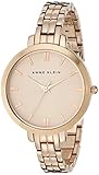 Anne Klein Women's AK/1446RGRG Analog Japanese Quartz Rose Gold-Tone Thin Bracelet Watch