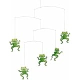 Happy Frog Hanging Mobile - 22 Inches - Handmade in Denmark by Flensted