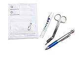 EMI Nurse WHITE Pocket Organizer 4 Piece Kit - Pocket Organizer, Lister Scissors, LED Penlight, and Chart Pen
