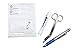 EMI Nurse WHITE Pocket Organizer 4 Piece Kit - Pocket Organizer, Lister Scissors, LED Penlight, and Chart Pen