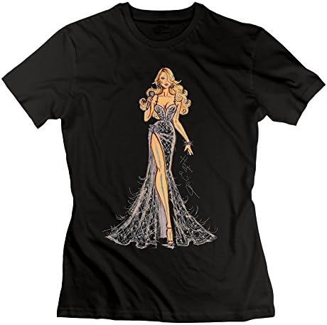 Mariah Carey Girl's 100% Cotton Tee Shirts White Tshirt