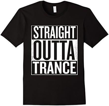 Men's Crewneck T-Shirt | Straight Outta Trance XL Black