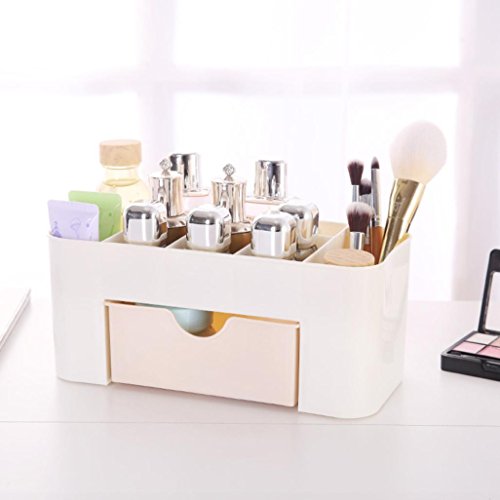 Kemilove Space-saving Racks Cosmetic and Jewelry Storage Organizer with Drawers (Pink (Wall-mount))