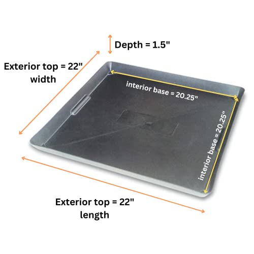 WirthCo 40092 Drip Tray Black (22" X 22" X 1.5") Pricepulse