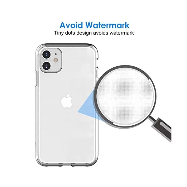 JETech Case for Apple iPhone 11 (2019), 6.1-Inch, Shockproof Transparent Bumper Cover, Anti-Scratch Clear Back, HD Clear - Imagen 6
