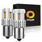 Turn Signal Light 1156 LED Bulbs Amber Yellow 2200K Extremely Bright BA15S 1141 1003 7506 LED Bulbs with High Power 12pcs 3020SMD Chipsets, 2 Pack