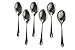 Set of 6 Stainless Steel Large Serving Spoon - 10 inch - High Polish Finish - Buffet & Banquet Style - By Kitchen Winners