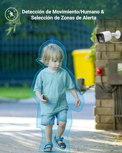 ARENTI Cámara de Seguridad Exterior O3, 4MP 2.5K Cámara WiFi Alexa IP65 Impermeable, Camaras de Vigilancia con Audio Bidireccional y Detección de Movimiento, Compatible con Alexa y Google Assistant