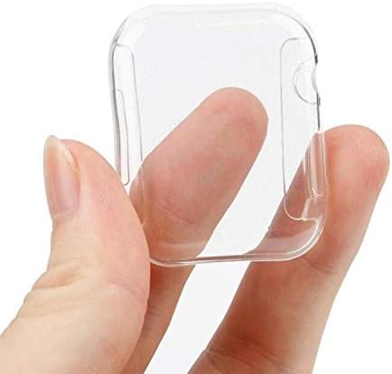 Dolank compatible with Apple Watch Series 4 Screen Protector/Case 40mm/44mm [2Pack], Soft TPU All-Around 0.3mm HD Clear Protective Cover Ultra-Thin Bumper for 2018 New iWatch Series 4