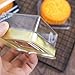 50 Pack Gold bottom Clear cover plastic mini cake box - muffin box - moon cake box - mung bean cake snow Mei Niang box（bottom 2 1/2 Inch X high 1-1/2 Inch）
