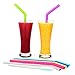 Silicone Reusable Straws for 30 oz Tumbler Yeti / Rtic Complete Bundle - Reusable Silicone Straws Set of 6 - Stainless Steel Straws Extra Long - Brushes and Storage Pouch Included … (multicolour)