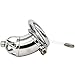 Device Cage Lock Ĉöċk Toy Briefs Silve Lock Ring Male Hypoallergenic Cǒck Cage Stainless Steel Anti-Off Chástí-ty Device with Silicone Catheter Anti-Off Lock Ring (Size : 50mm)thumb 3