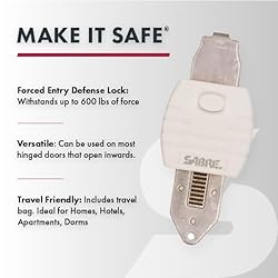 SABRE Portable Door Lock, Durable Metal