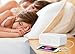 JAVONTEC Portable White Noise Sound Machine with 6 Nature Sounds. Sleep Therapy System with USB Charging, Headphone Jack and Timer, Adaptor and AA Battery