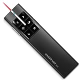 KNORVAY N99 Wireless Presenter Air Mouse, 2.4GHz Presentation Clicker Rechargeable PPT PowerPoint Clicker for Powerpoint Presentation Remote Slide Advancer, Support Hyperlink/Volume/Pause/Mac