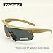 EnzoDate Ballistic Military Goggles 3LS, 4LS 5LS Kit Polarized Army Sunglasses Men's Tactical Eyeshield (tan, 5 Lenses (1 Polarized Out of 5))