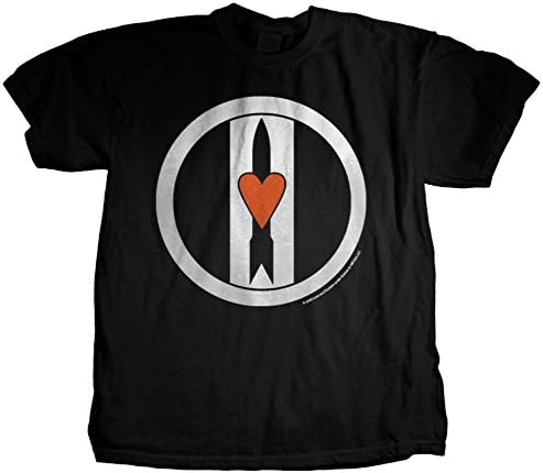 Love and RocketsMen's Logo Discharge Slim Fit T-Shirt Black