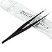 Ingrown Hair Tweezers by Zizzili Basics - Surgical Grade Stainless Steel Fine Pointed Tweezers - Precision Aligned Tips for Splinter, Eyebrow & Facial Hair Removal - with Bonus Tip Guard & Carry Pouch