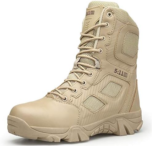 Awmerny Shoes Desert Tactical Mens Boots Wear-Resisting Army Boots Men Waterproof Outdoor Hiking Men Combat Ankle Boots