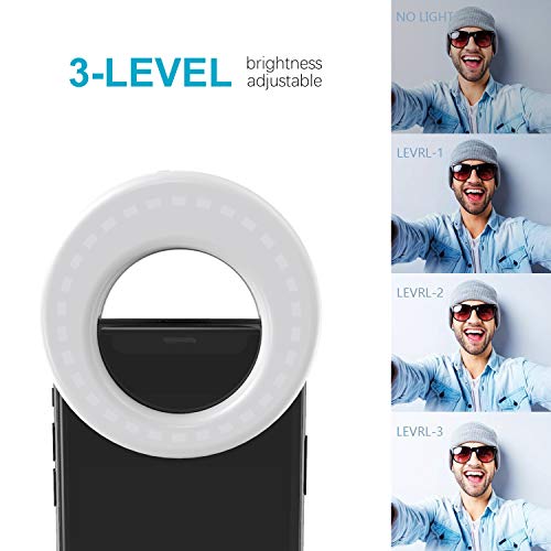 QIAYA Selfie Light Ring Lights LED Circle Light Cell Phone Laptop