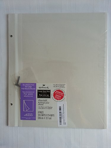 Hallmark Large Choose-Your-Own Album AR6555 Self-Adhesive Refill Pages For Large 2-Ring or Post Bound Albums
