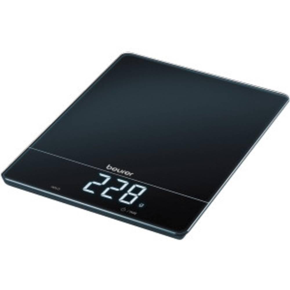 Beurer KS 34 Kitchen Scales for Precise Weighing up to 15 kg with Tare Weighing Function and Magic LED Display