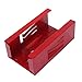 DH Specialties Magnetic Glove Box Holder Organizer-Red Wall Mount Dispenser, for Latex, Nitrile, Plastic Shop Gloves and Tissue Boxes (red, 253 * 143 * 95mm)