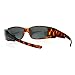 SA106 Womens Rhinestone Rectangular Polarized Fit Over Glasses Sunglasses Tortoise Black
