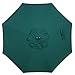Abba Patio 11ft Patio Umbrella Outdoor Umbrella Patio Market Table Umbrella with Push Button Tilt and Crank for Garden, Lawn, Deck, Backyard& Pool, Dark Green