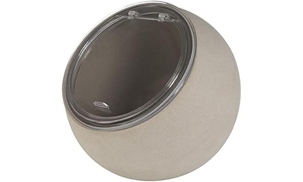 APS Moon Serving Set 2-Piece Set: 1 Melamine Bowl (Diameter 19 cm) + 1 Folding Lid with Silicone Seal Grey