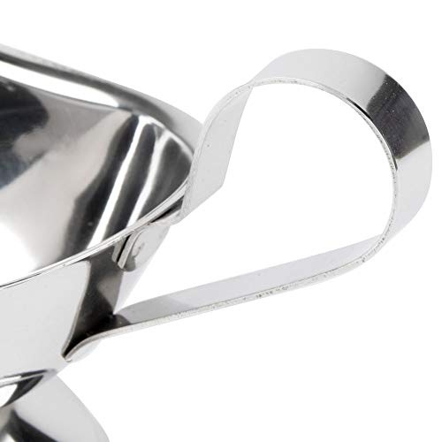 MM Foodservice Commercial Grade Stainless Steel Gravy Boat, Restaurant Style Gravy Boat, Set o 2 Gravy Boats (8-Ounce) - Thumbnail 3