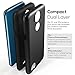 SENON LG Fiesta LTE Case,LG X Charge Case, Hybrid Dual Layer Shock-Absorption Protective Cover Shell LG Fiesta LTE,Black