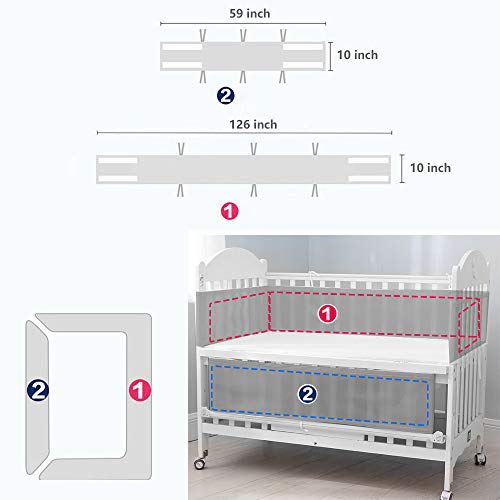 standard crib bumper size