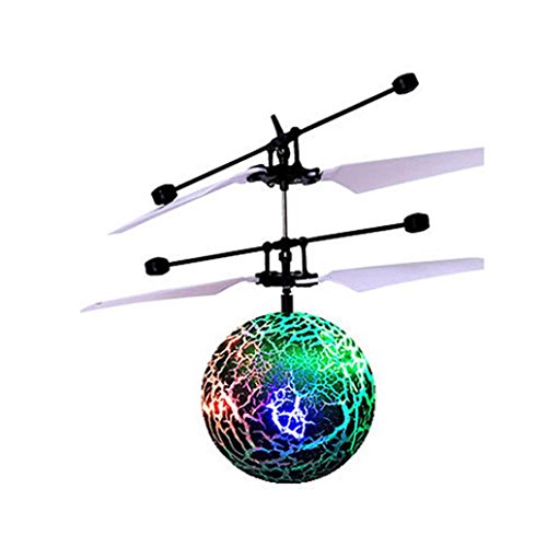 2016 New Arrival! Owill RC Toy EpochAir RC Flying Ball, RC Drone Helicopter Ball Built-in Shinning LED Lighting for Kids Teenagers Colorful Flyings for Kids Toy Gift - Green