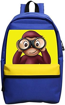 Grrry Stylish Lightweight Shoulder School Bag Backpack - Monkey Telescope