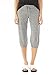 Alternative Womens Eco-Jersey Crop Pants Large Eco Grey